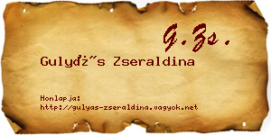 Gulyás Zseraldina névjegykártya