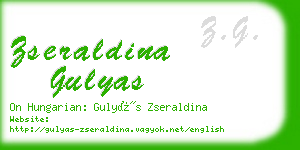 zseraldina gulyas business card